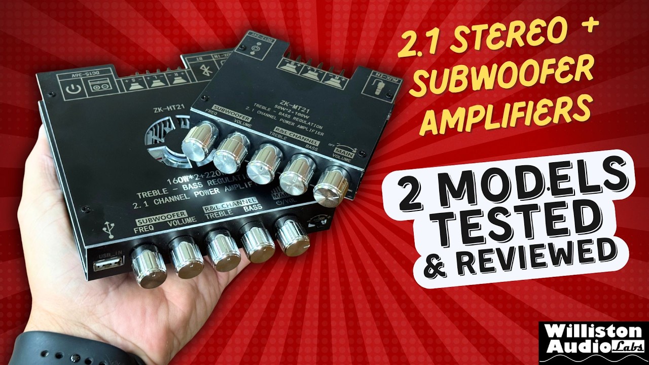Can This $15 Mini Amp Power Stereo Speakers and a Subwoofer? ZK-MT21 and ZK-HT21 Tested and Reviewed