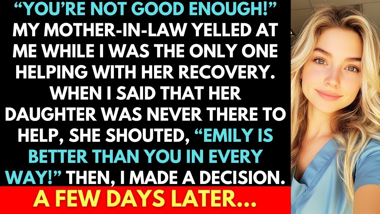 I Did Everything For My MIL, But She Only Praised My SIL  Until I Made Her See My Value