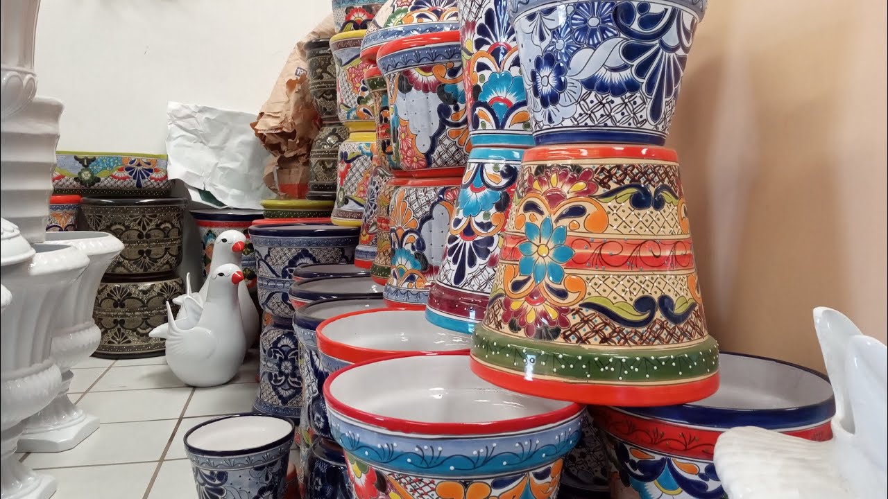 Cerámica azul, Talavera, Molcajetes y Macetas - Artesanías Ma. Elena.