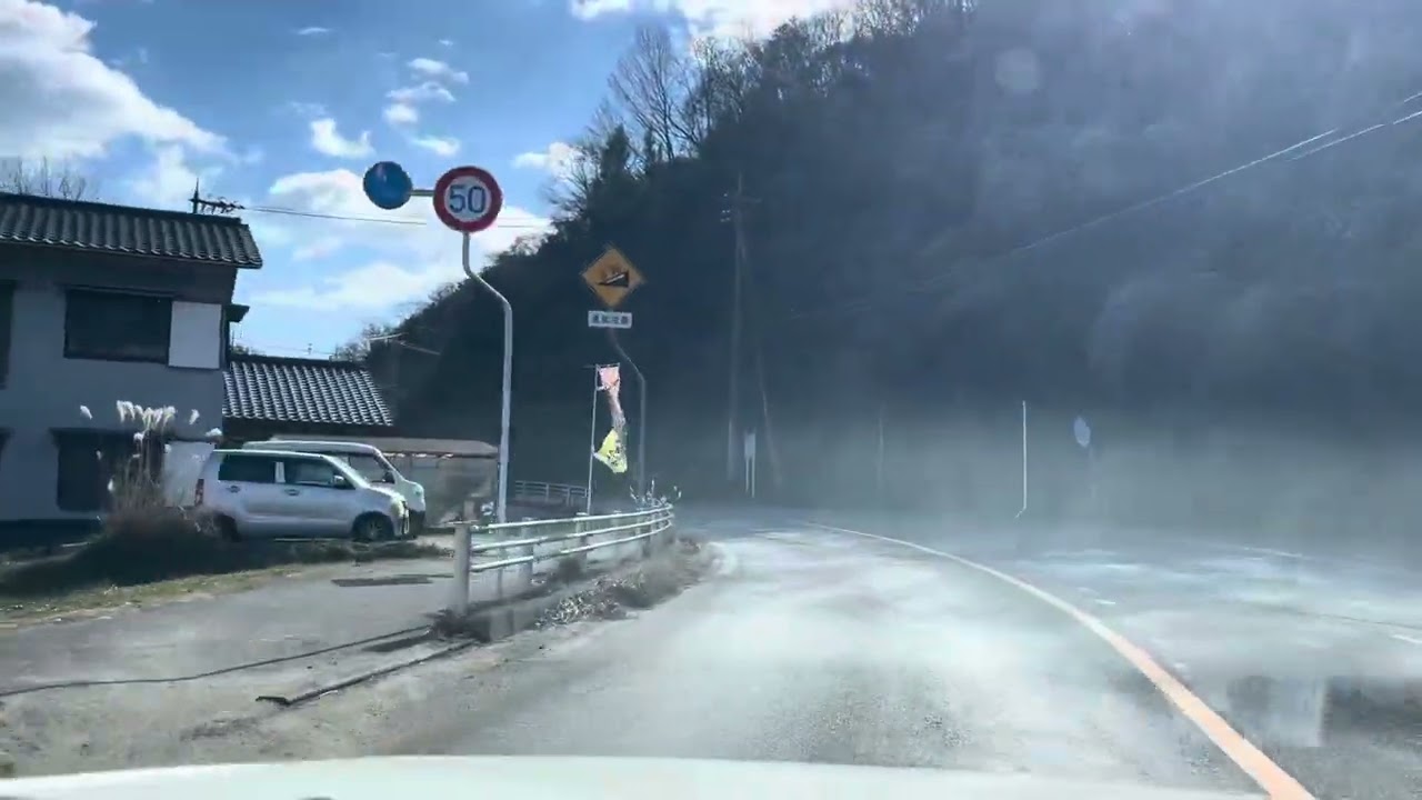 茂平から干拓を抜けて鴨方迄の裏道