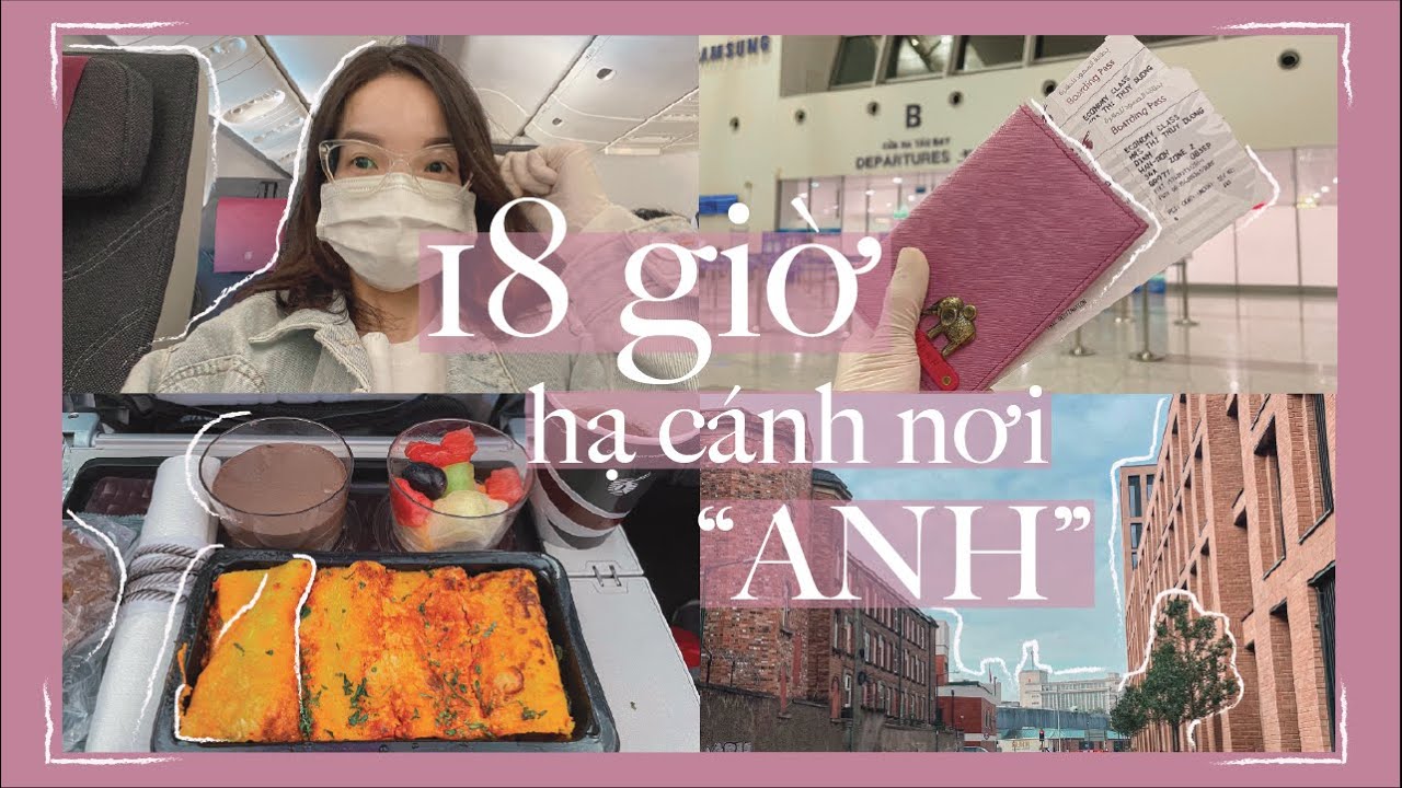 Du Học Anh 🇬🇧 | 18 tiếng bay sang Anh giữa mùa dịch | Trải nghiệm Qatar Airways | HeySunnie!