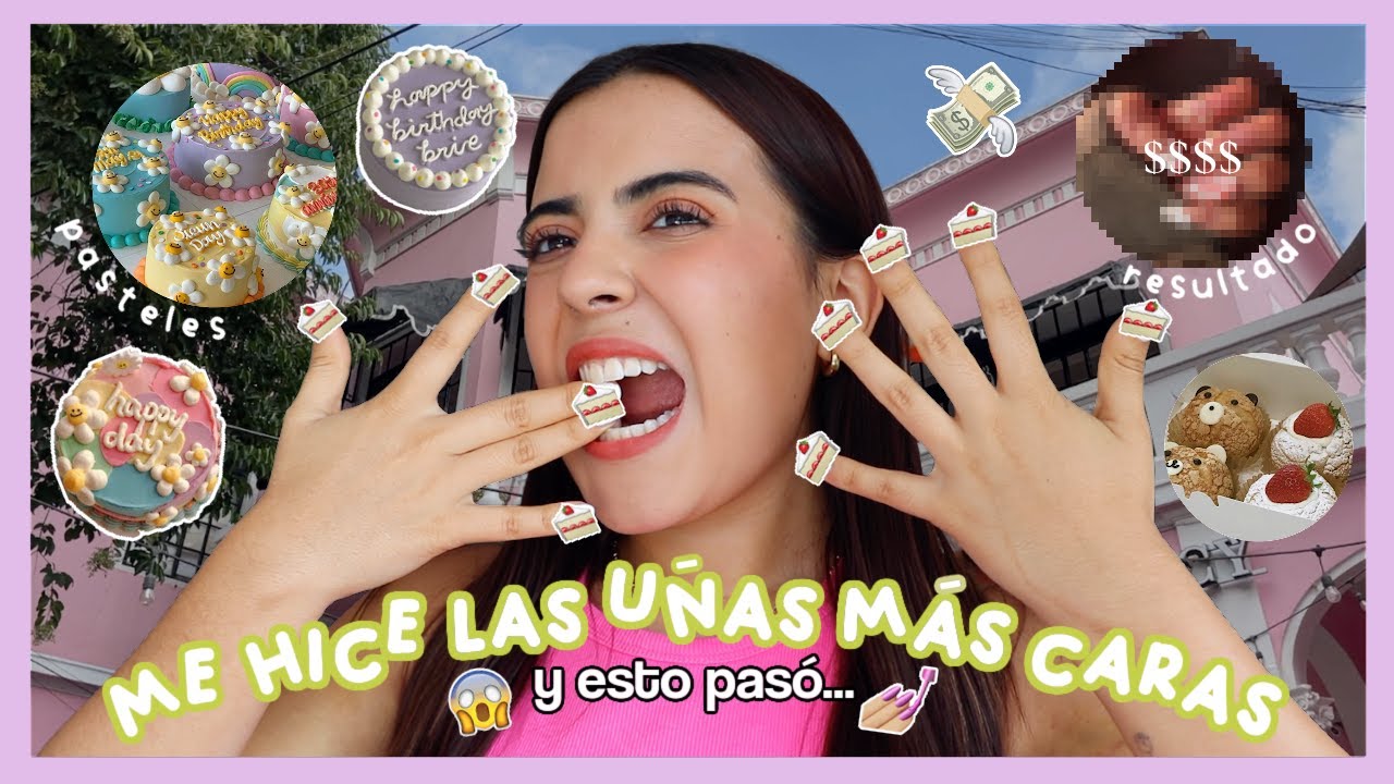me hice las u&ntilde;as m&aacute;s caras de mi vida... DE PASTEL :o