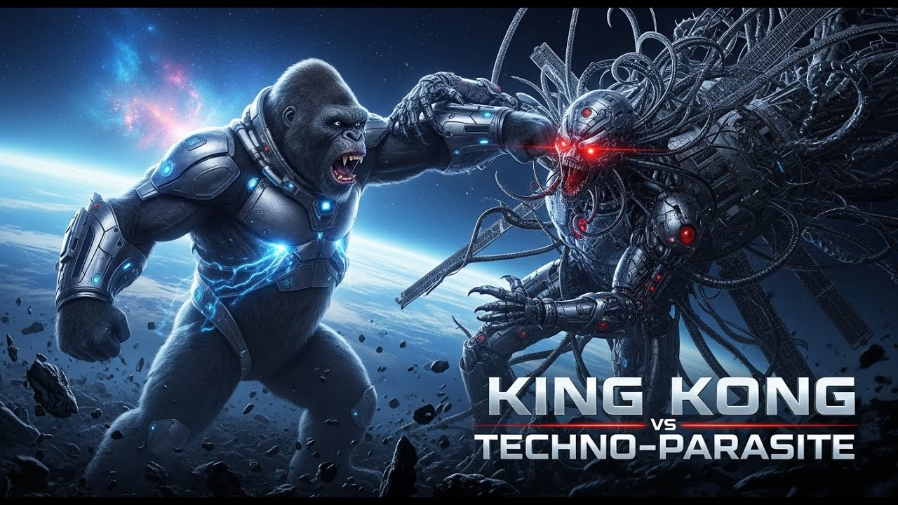 KING KONG vs TECHNO PARASITE The Epic NASA Space Rescue! 🦍🚀🛰️