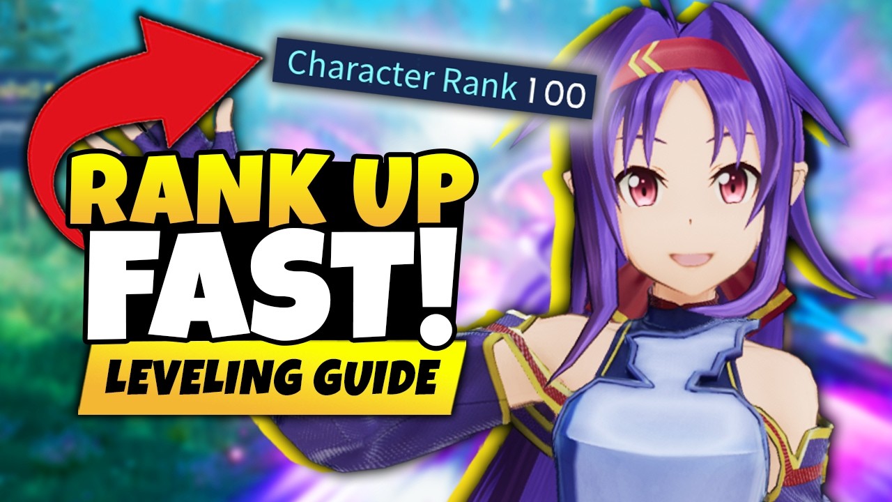 FASTEST EXP FARMING! How to Rank Up Fast in SAOFD - Fractured Daydream Leveling Guide & Tips - SAOFD