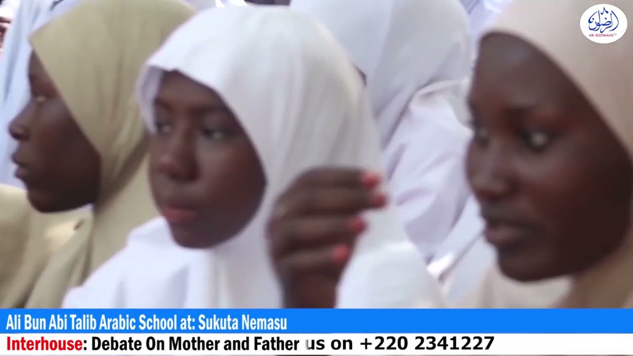 Ali bun Abi Talib Institute at: Sukuta Nemasu, School Interhouse: Debate on Mother and Father