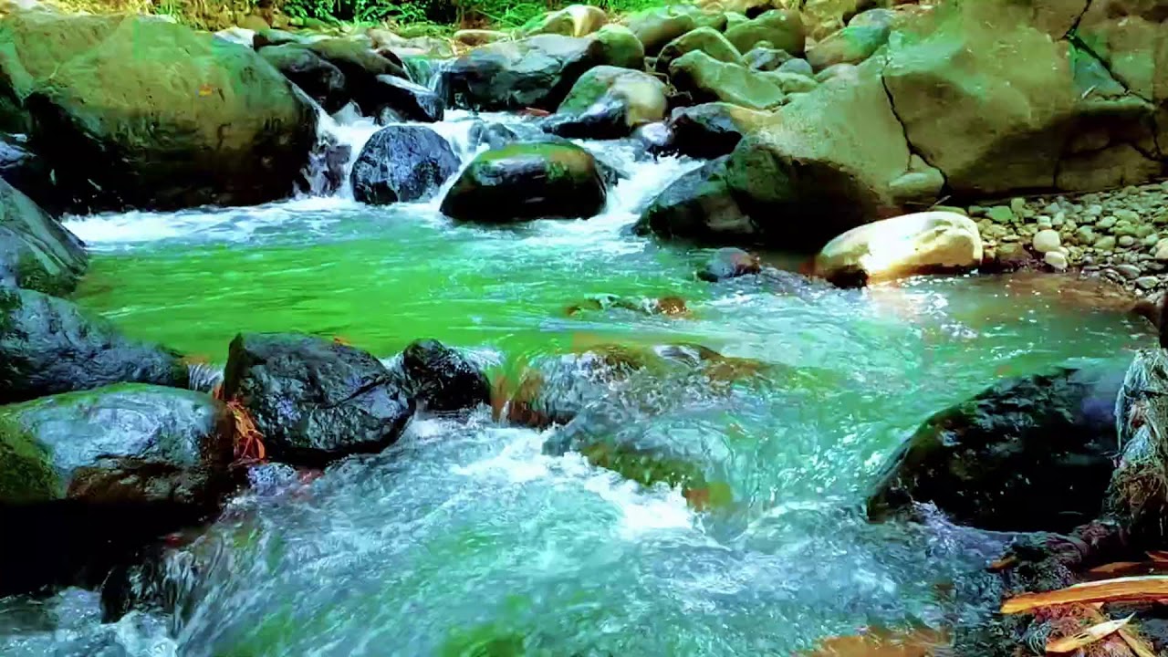 Flowing River White Noise for Better Sleep, Stress Relief, and Calm Night Atmosphere