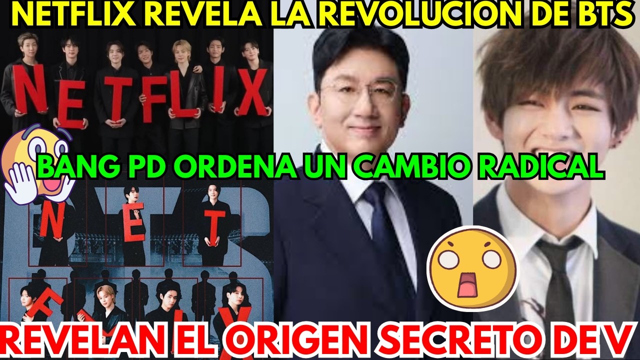 Bang Sihyuk ‘Hagamos algo revolucionario’😨 EL ORIGEN SECRETO DE V EXPUESTO TRAS UN ERROR DE NETFLIX😭