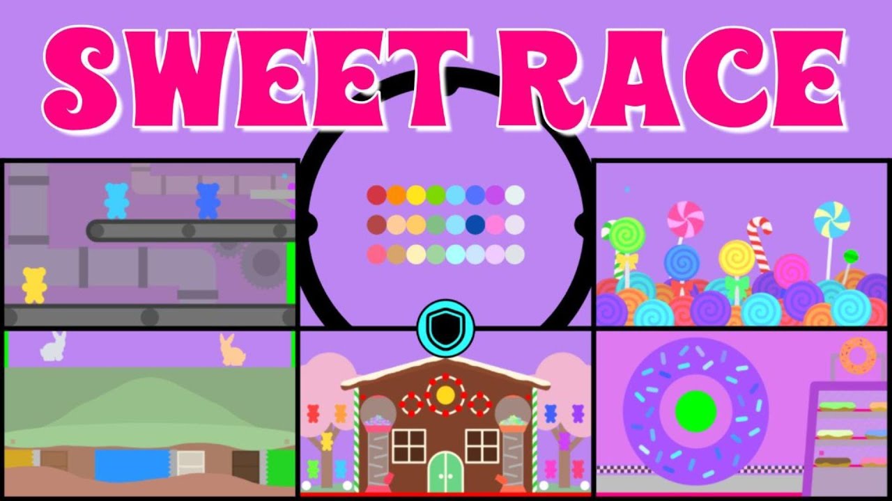 24 Marble Race EP. 24: Sweet Race (by Algodoo)