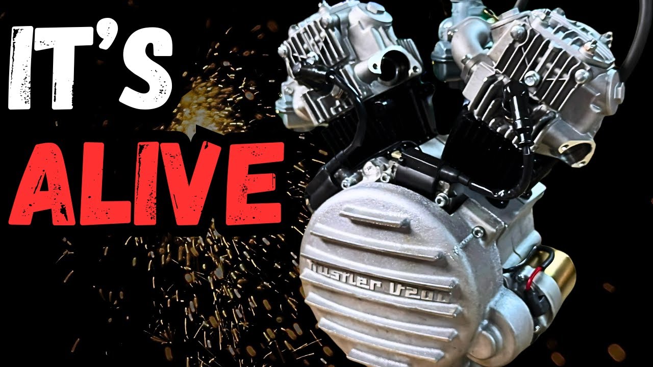 Starting My Hand-built 200cc V-Twin