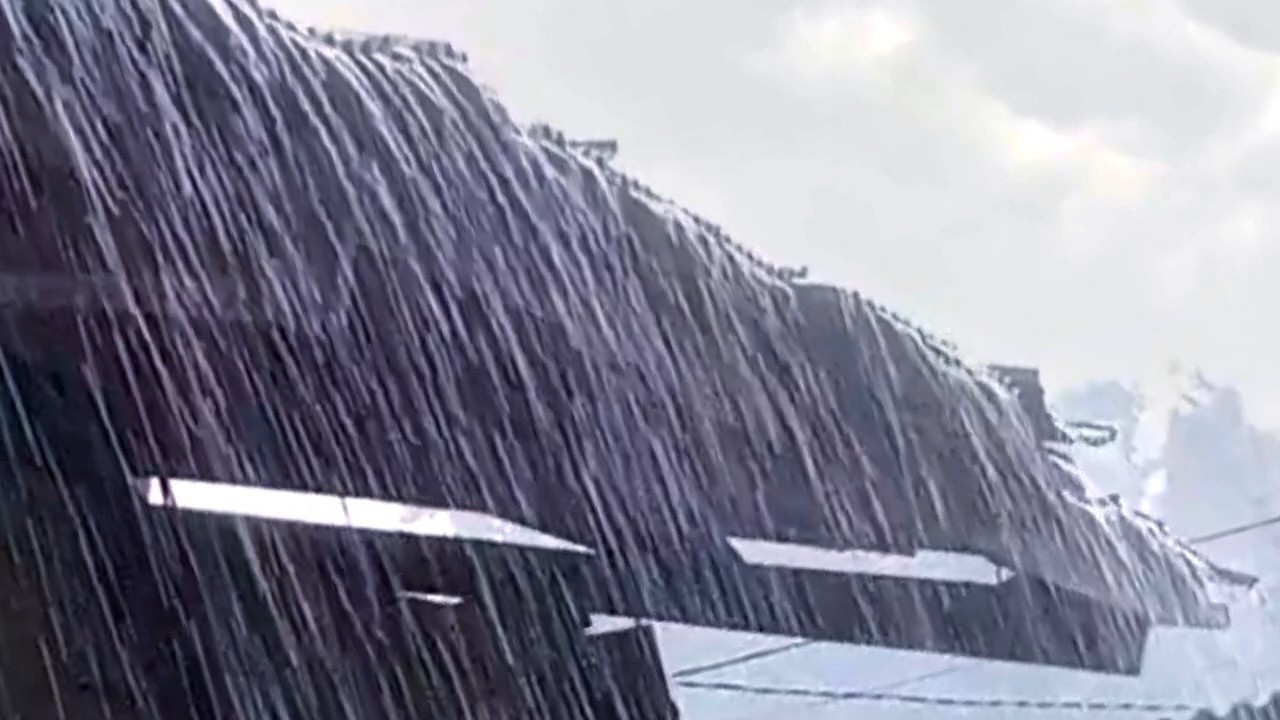 Звуки дождя для сна | Реальный сильный дождь на крыше (без грома, 3 часа)
