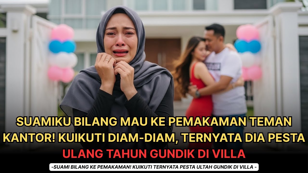 SUAMI BILANG MAU KE PEMAKAMAN TEMAN! KUIKUTI DIAM-DIAM, TERNYATA DIA PESTA ULTAH GUNDIK DI VILLA