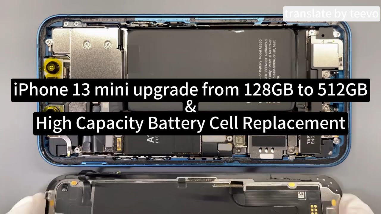 iPhone 13 Mini Upgrade: 128GB to 512GB + High Capacity Battery Cell Swap! Ultimate Performance Boost