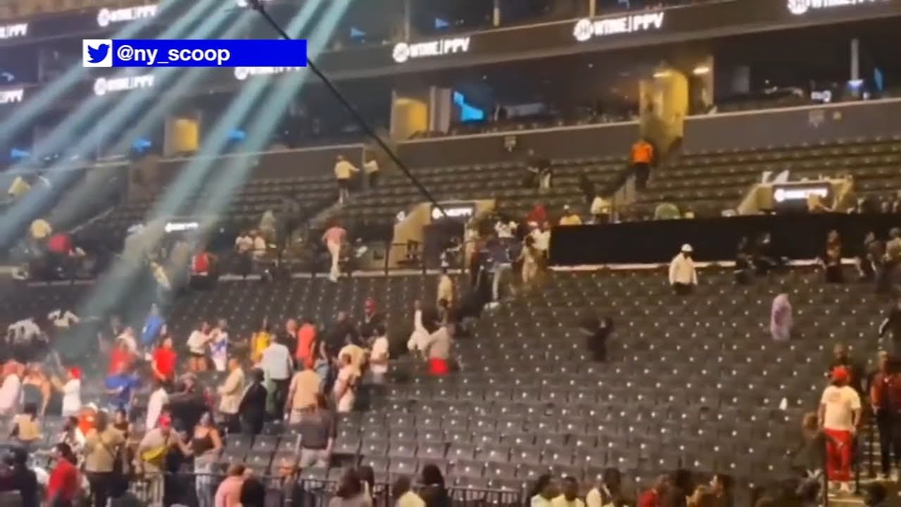 Loud noise sends people running for cover at Barclays Center