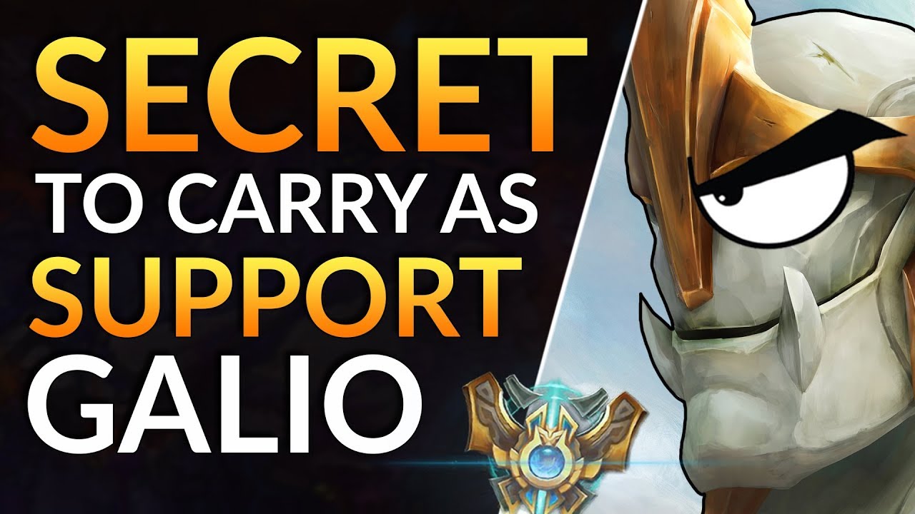 SECRET to CARRY as SUPPORT: PRO GALIO Gameplay - Meta Tips, Runes and Items | LoL Challenger Guide