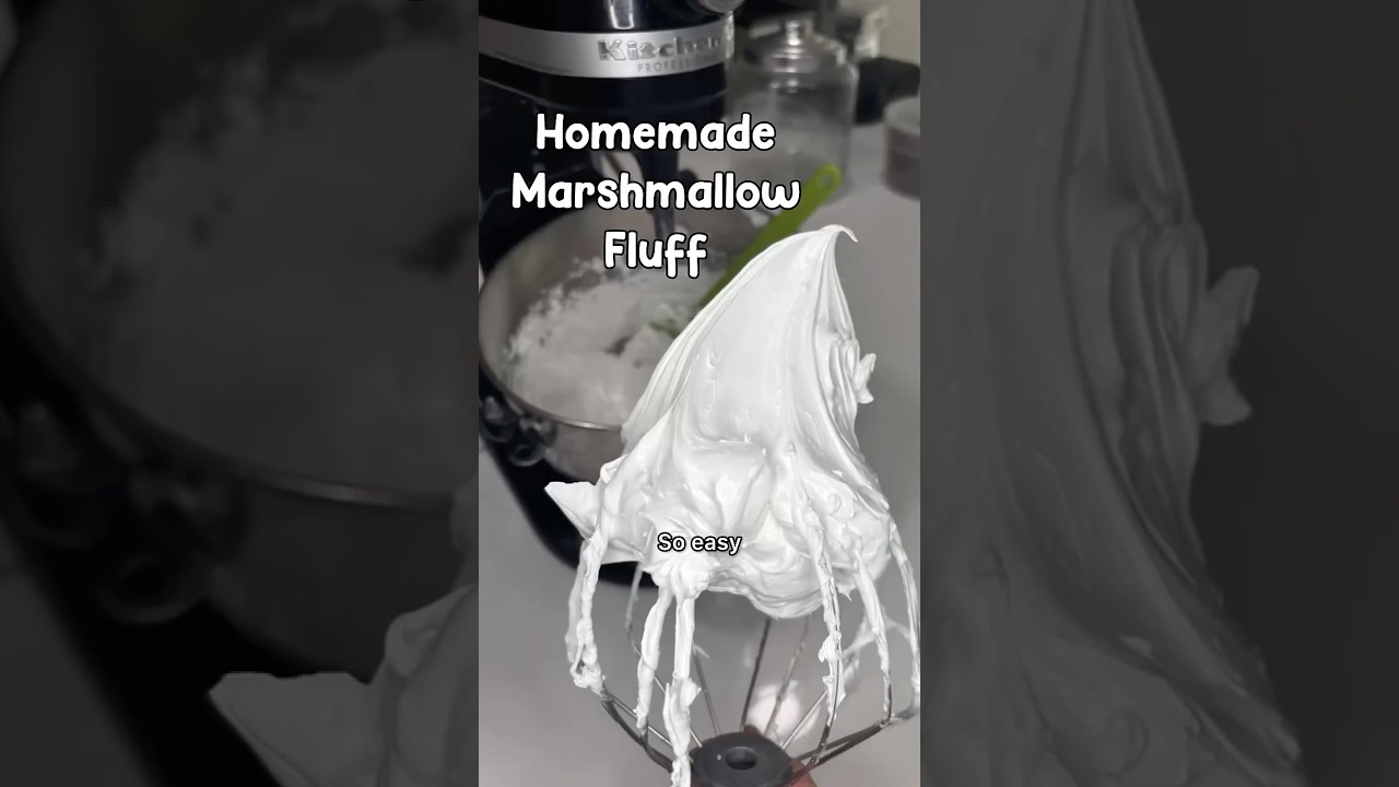 Homemade Marshmallow Fluff Recipe! #cakepucks