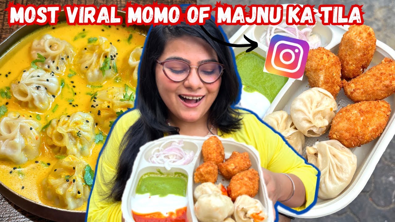 Trying VIRAL MOMOS of Majnu Ka Tila, Delhi | Delhi Street Food