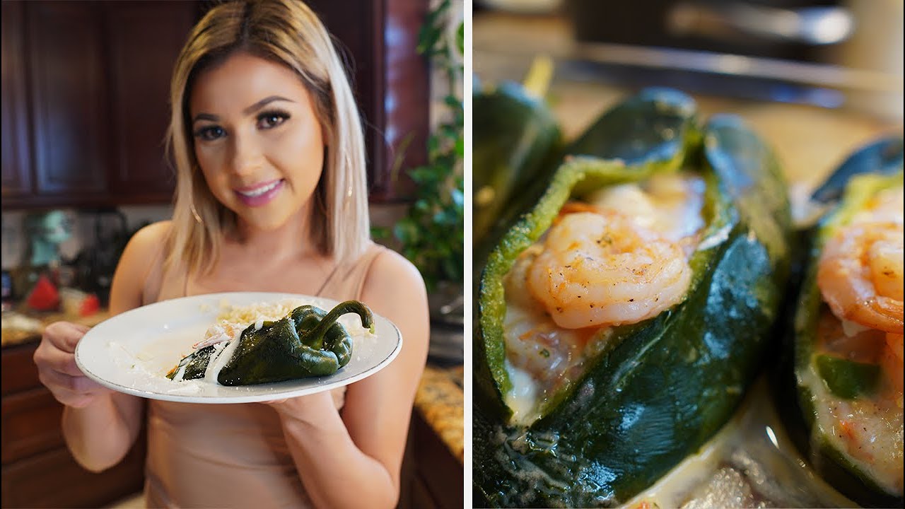 Shrimp Chile Rellenos | Chile Rellenos de Camarón y Queso