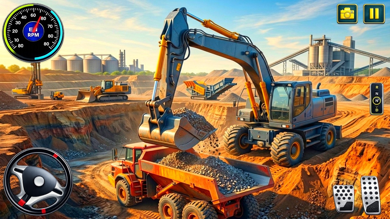 City Construction Simulator Excavator Crane👷City Road JCB Simulator Game🚧 - Android Gameplay