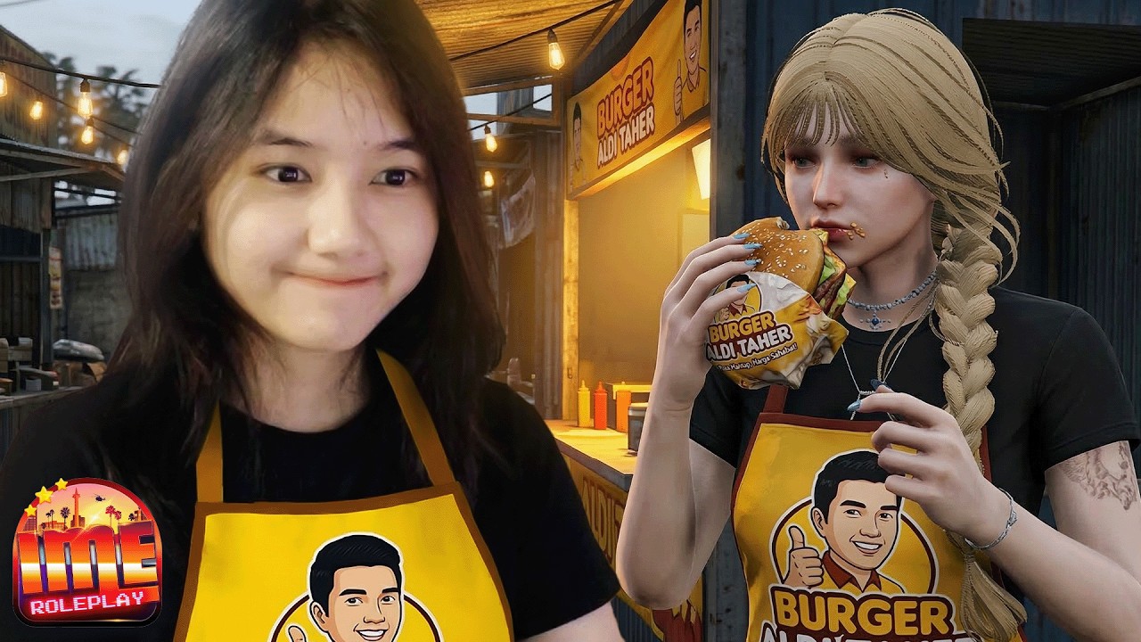 DORI MAU CARI BURGER ALDI TAHER YANG LAGI VIRAL.. #IMEROLEPLAY #SAMDRE #LASVALKYRIE