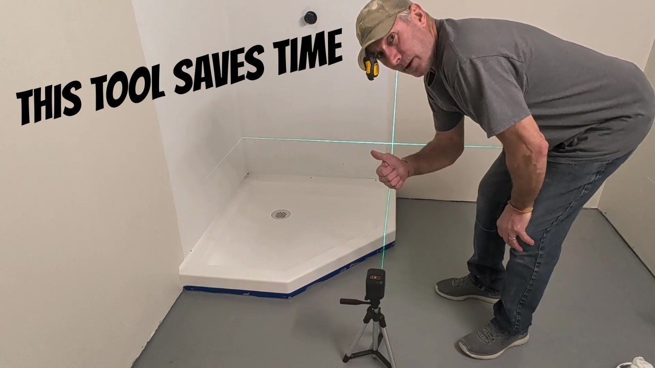 Laser Level Makes Shower Install Easy!
