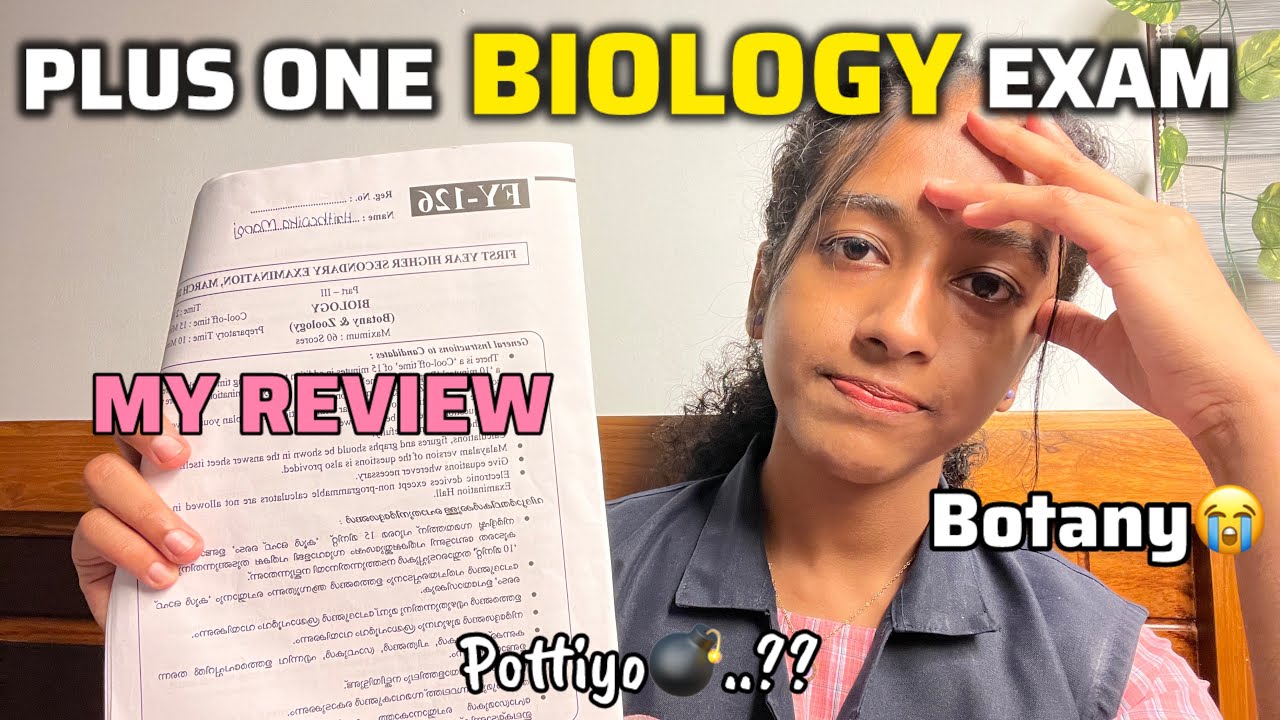 *Botany 3G ayee😭🥴*Plus One Biology Exam Review🥲📉Tough Exam..!!