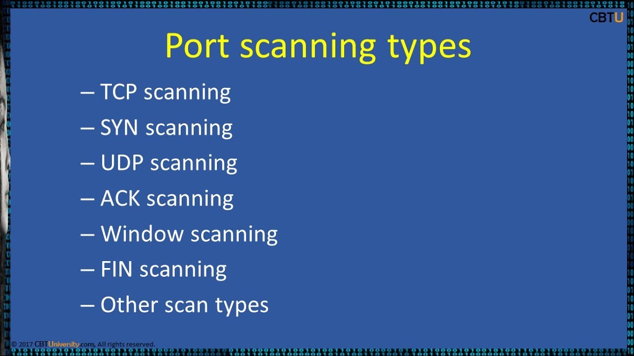 3.2 Network port scanning
