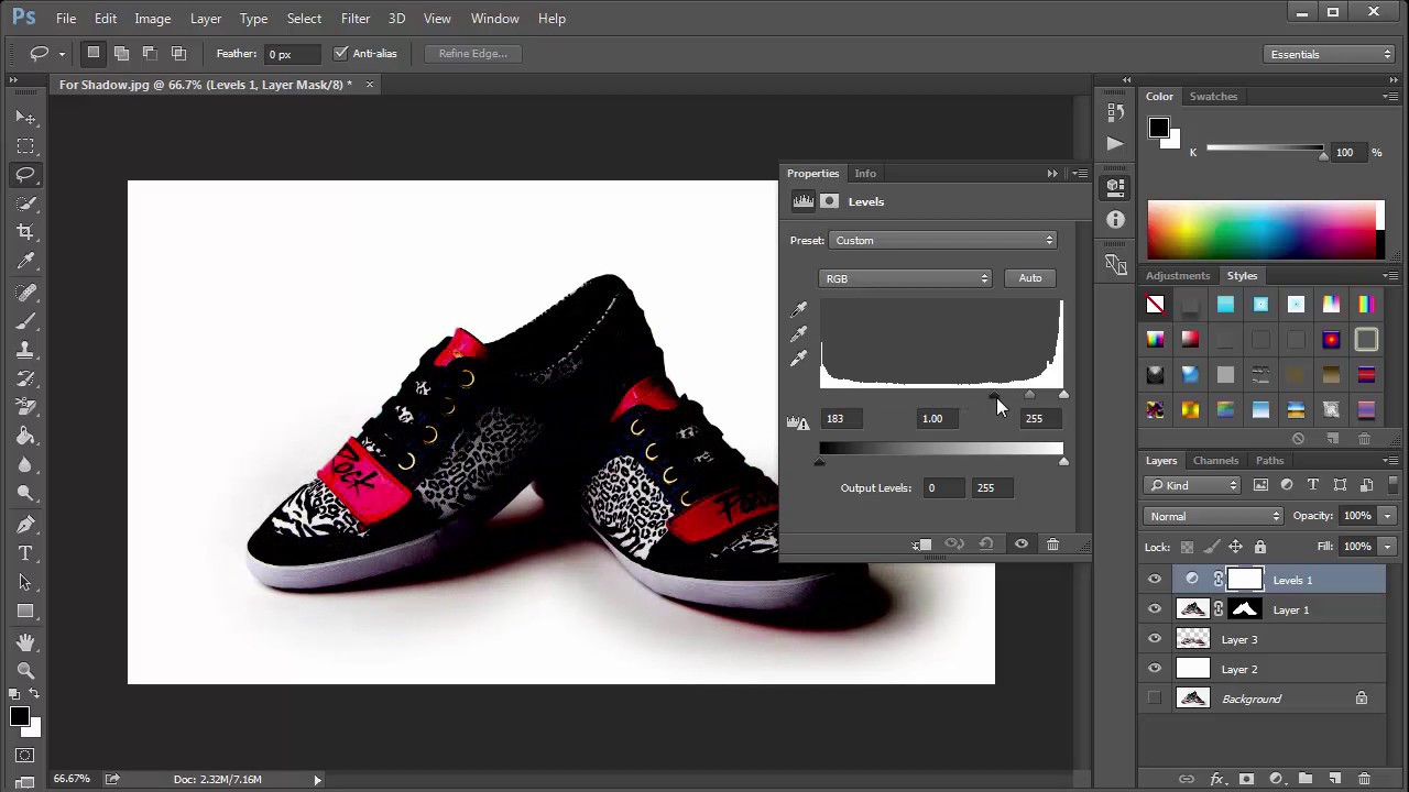 Photoshop Tutorial How to Create Channel shadow in Photoshop  Create Natural shadow in Photoshop