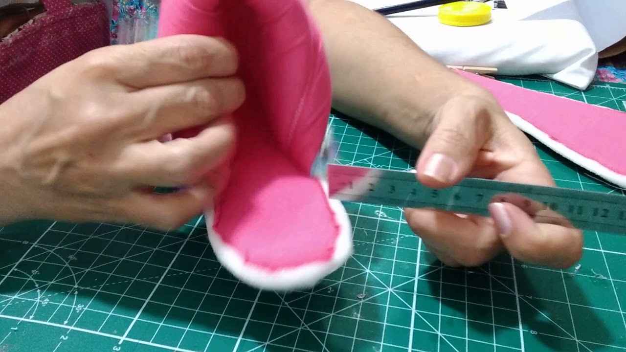 Curso de chinelo de Quarto- Fase 2- Módulo 5 (Costurando a Gaspe na Palmilha)