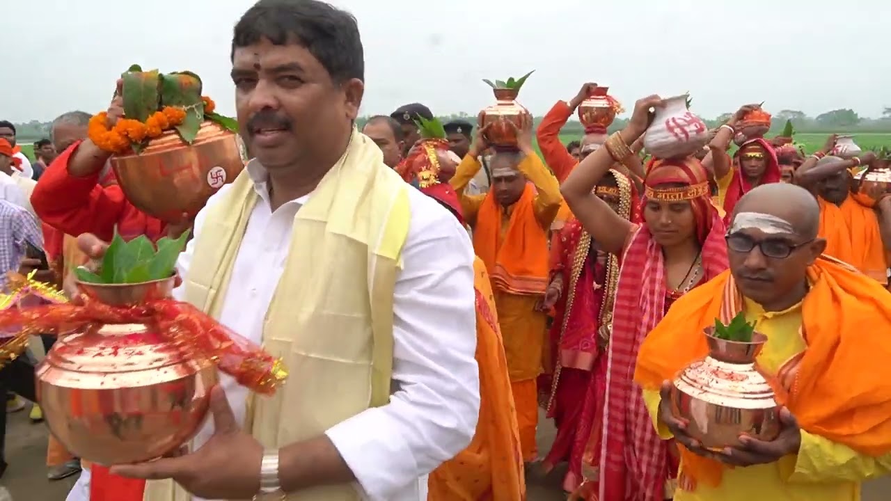 ||श्री रामपुर धाम कोचैली डगरूआ में भव्य कलश यात्रा ||Shree Rampur Dham Kochaili Dagarua Kalash Yatra