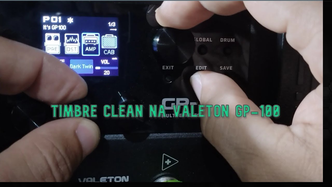 Timbre Clean na valeton GP-100