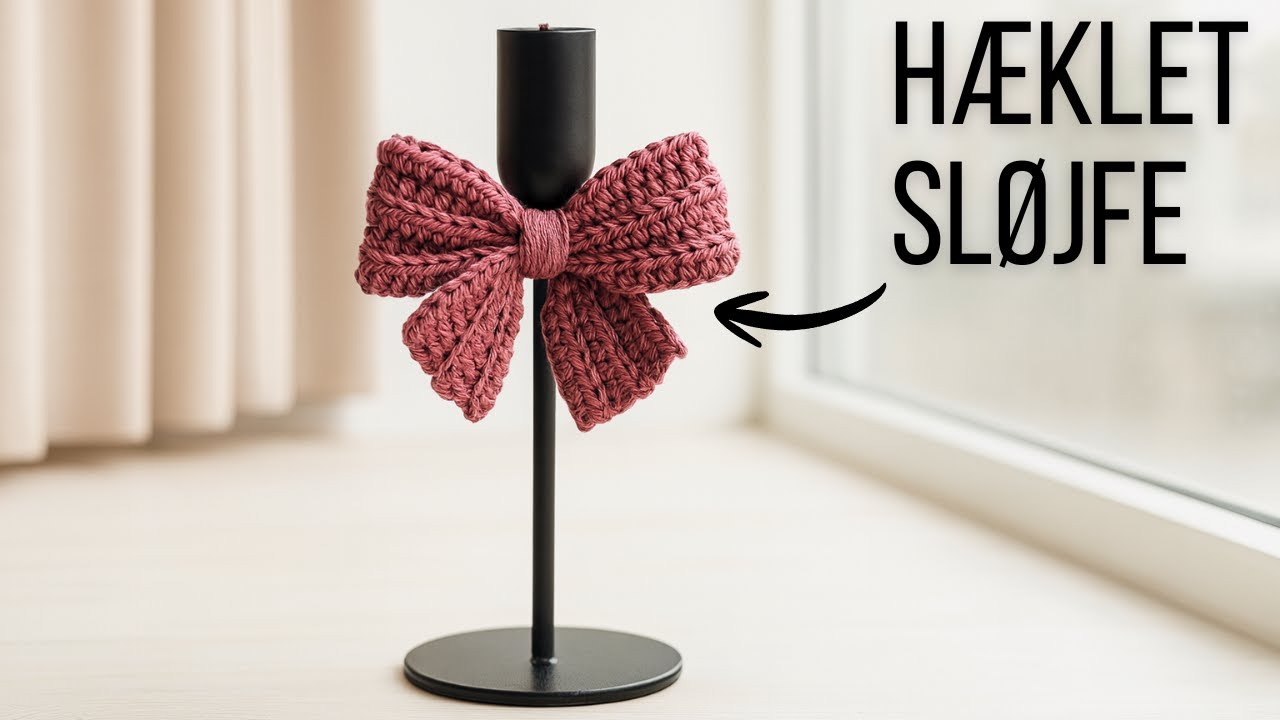 ALLE HÆKLER DEN HER! 🎀 Sådan hækler du årets MEST TRENDY Sløjfe