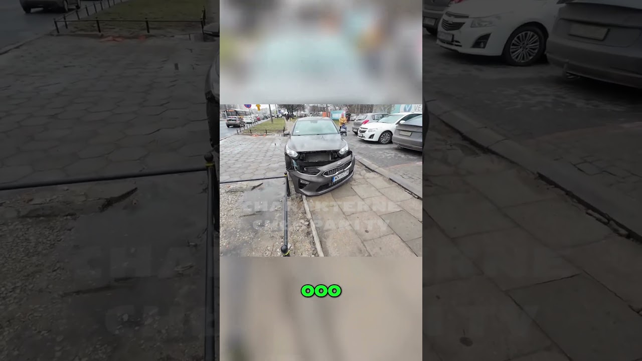 Ostra akcja! Dziadek potrąca Konfiturę i rozwala auto! 😱🚧 #konfitura #shorts #ulica #potrącenie
