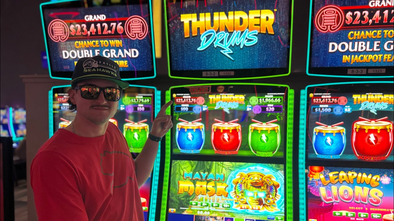 First Time Playing Thunder Drums!