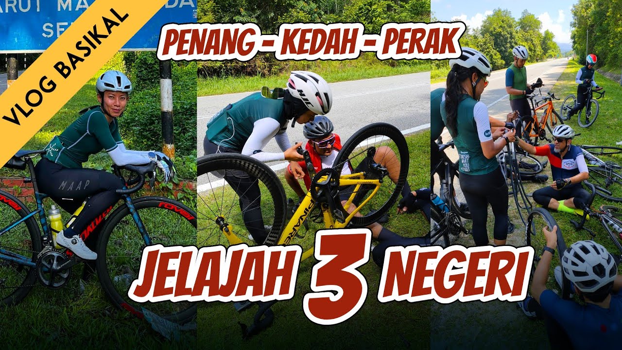 250KM RENTAS 3 NEGERI DENGAN BASIKAL! KEPANASAN MELAMPAU.
