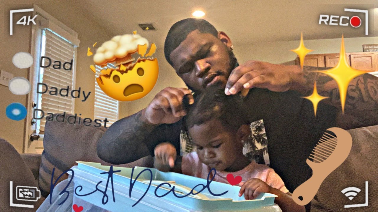 Dad does daughter hair... ( for the first time ) !!!