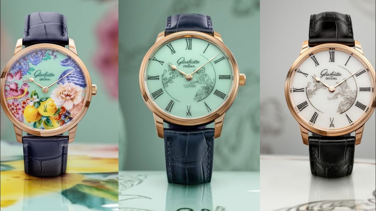New Glashütte Original Senator Meissen Edition , eng.sub. 