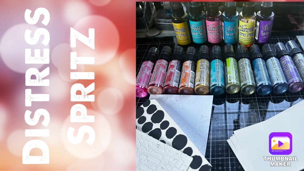 Part 1: New Distress Spritz: Exploration and Experimentation with Tim Holtz Ranger Distress Spritz