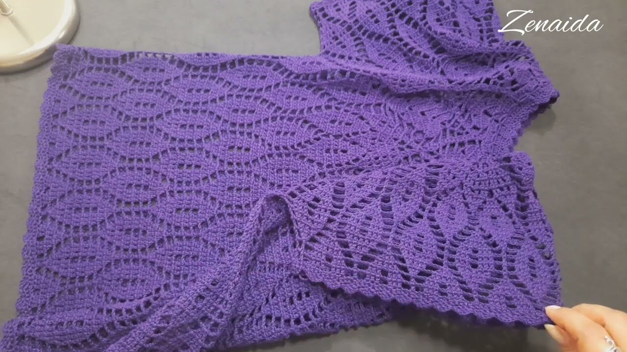 Blusa Dennise🪻Parte 2 #zenaida #crochet