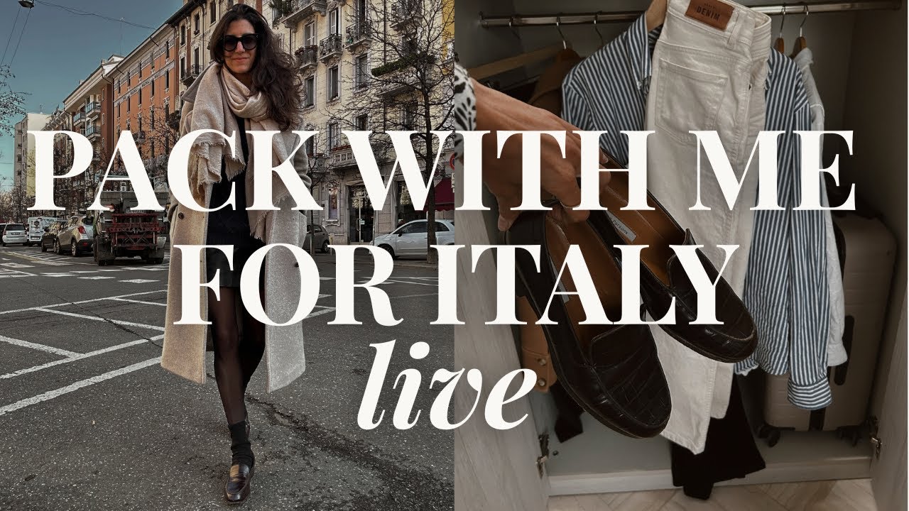 LIVE! Pack With Me For Italy! (6 weeks)