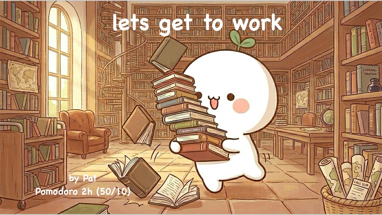 Deep Focus Session 🌱 | 2 Hour Pomodoro (50/10, No Talking) #LofiStudy #StudyRoutine #studywithme