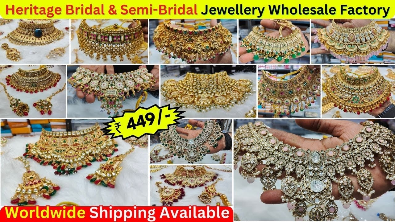 Sale & Rental Heritage Jewellery for Bridal & Semi-Bridal | Delhi WholeSale Shop Sadar Bazar