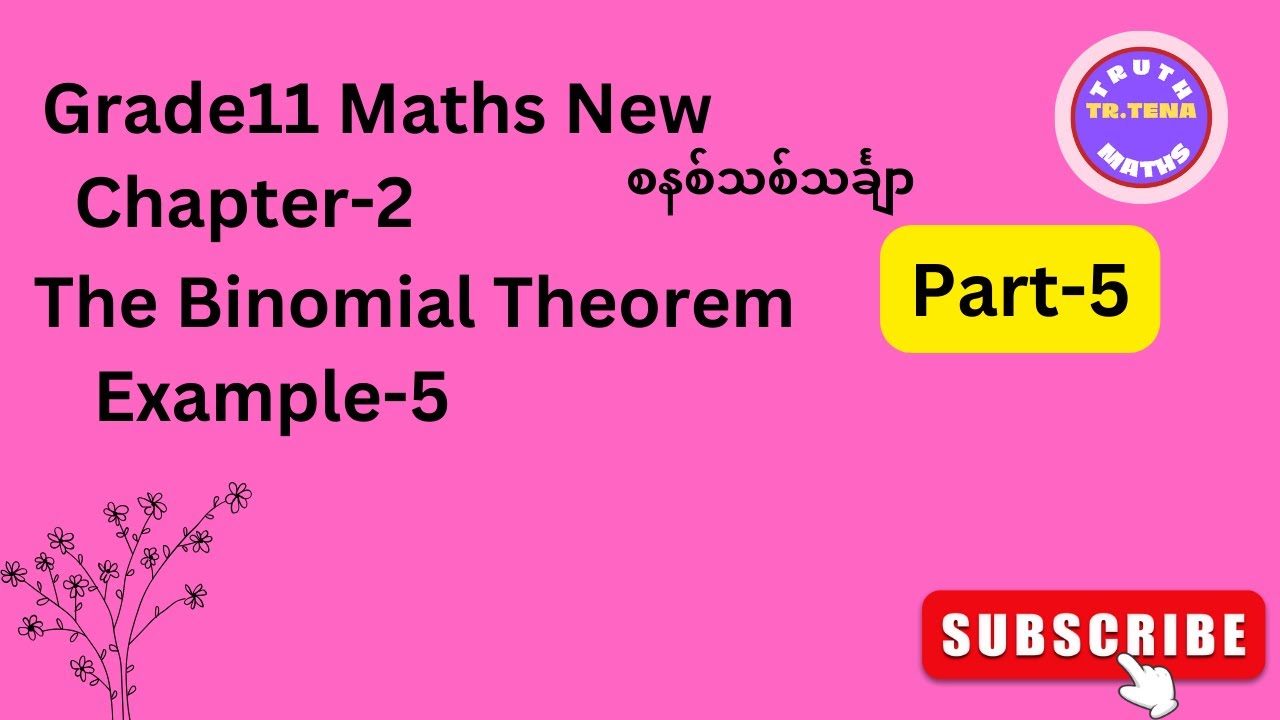 Grade11 math chapter2,binomial theorem grade11 math,tena