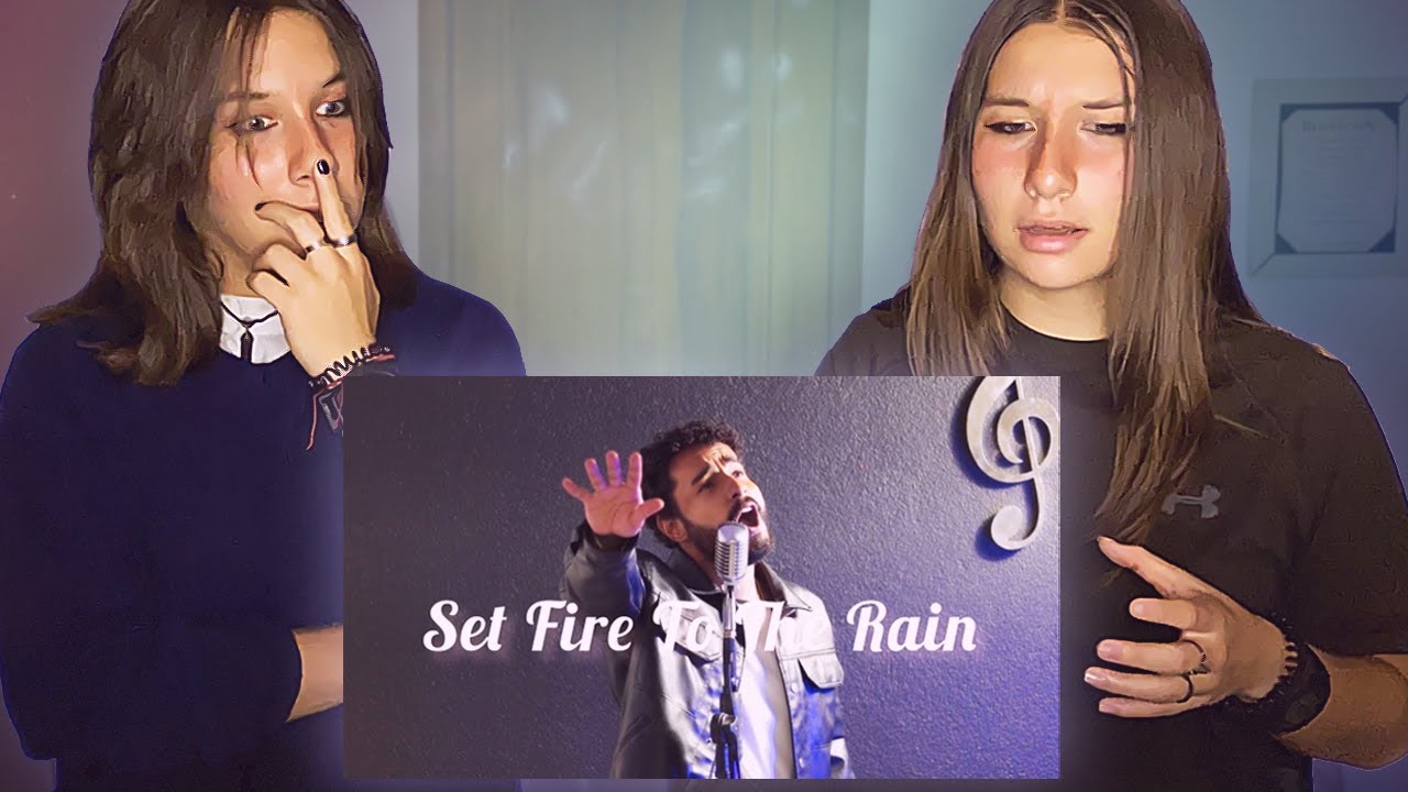 Set Fire To The Rain - Gabriel Henrique (Cover) TWINS REACTION!! | Wong Girls