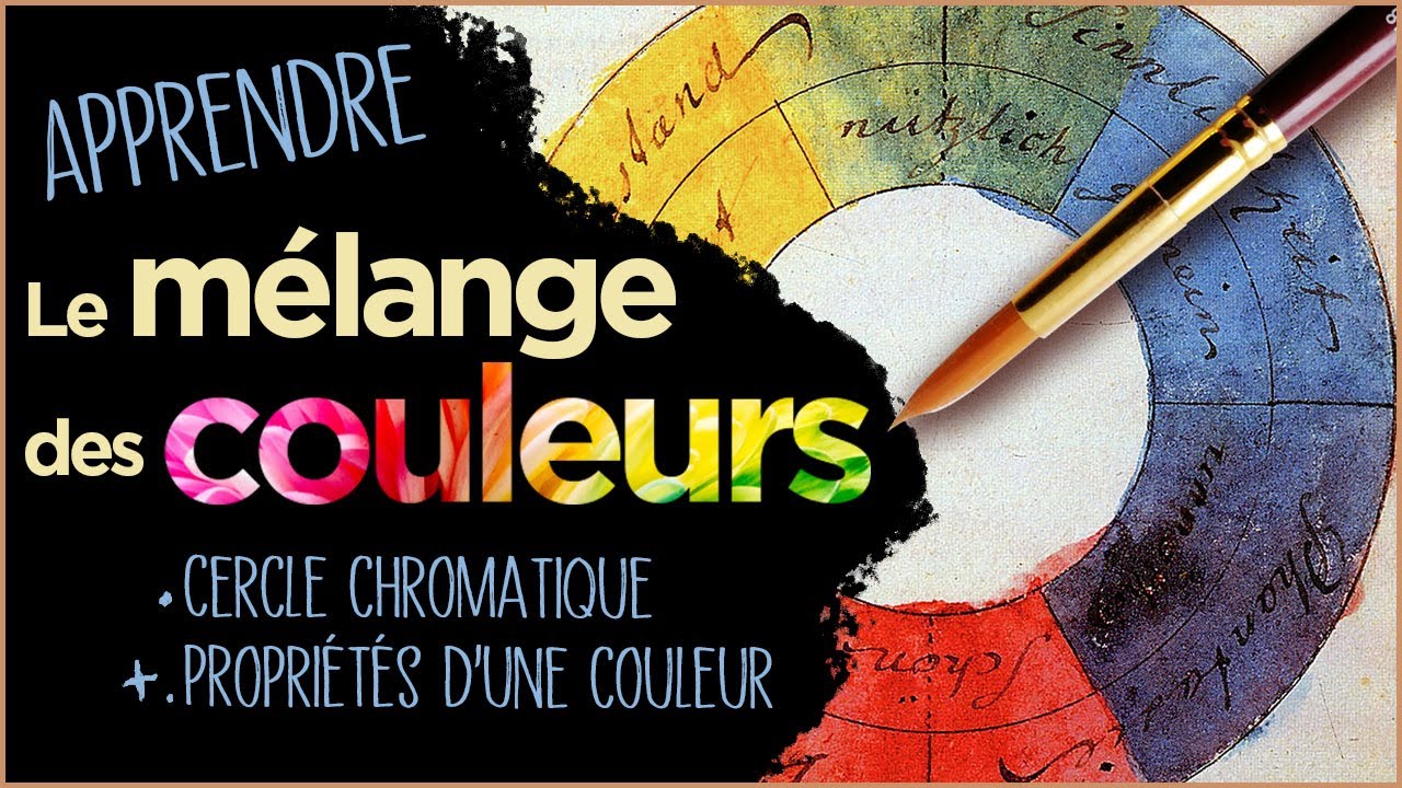 Mélange des couleurs 1: peindre le cercle chromatique et vocabulaire
