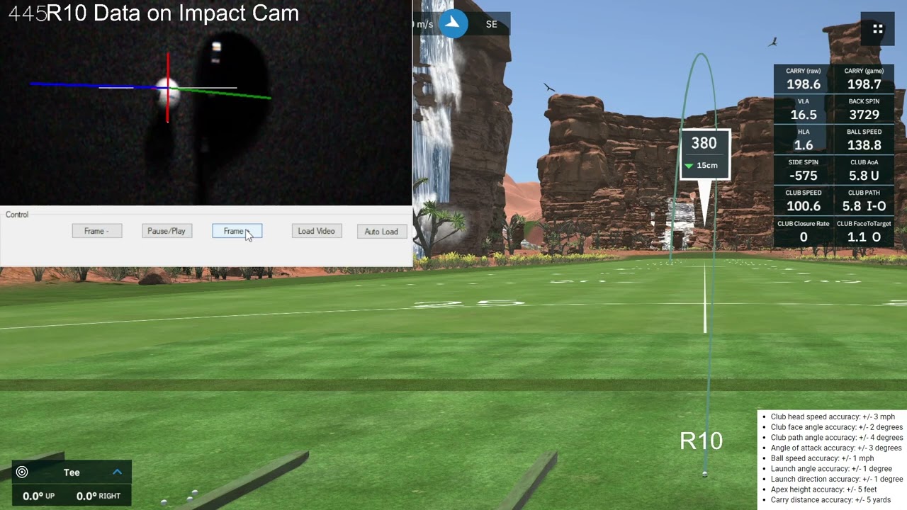 R10 Data Accuracy Analysis with Custom Impact Cam