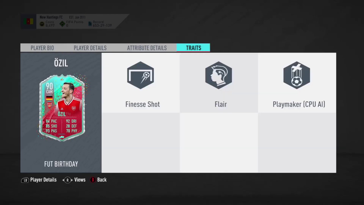 90 Mesut Ozil FUT Birthday SBC FIFA 20