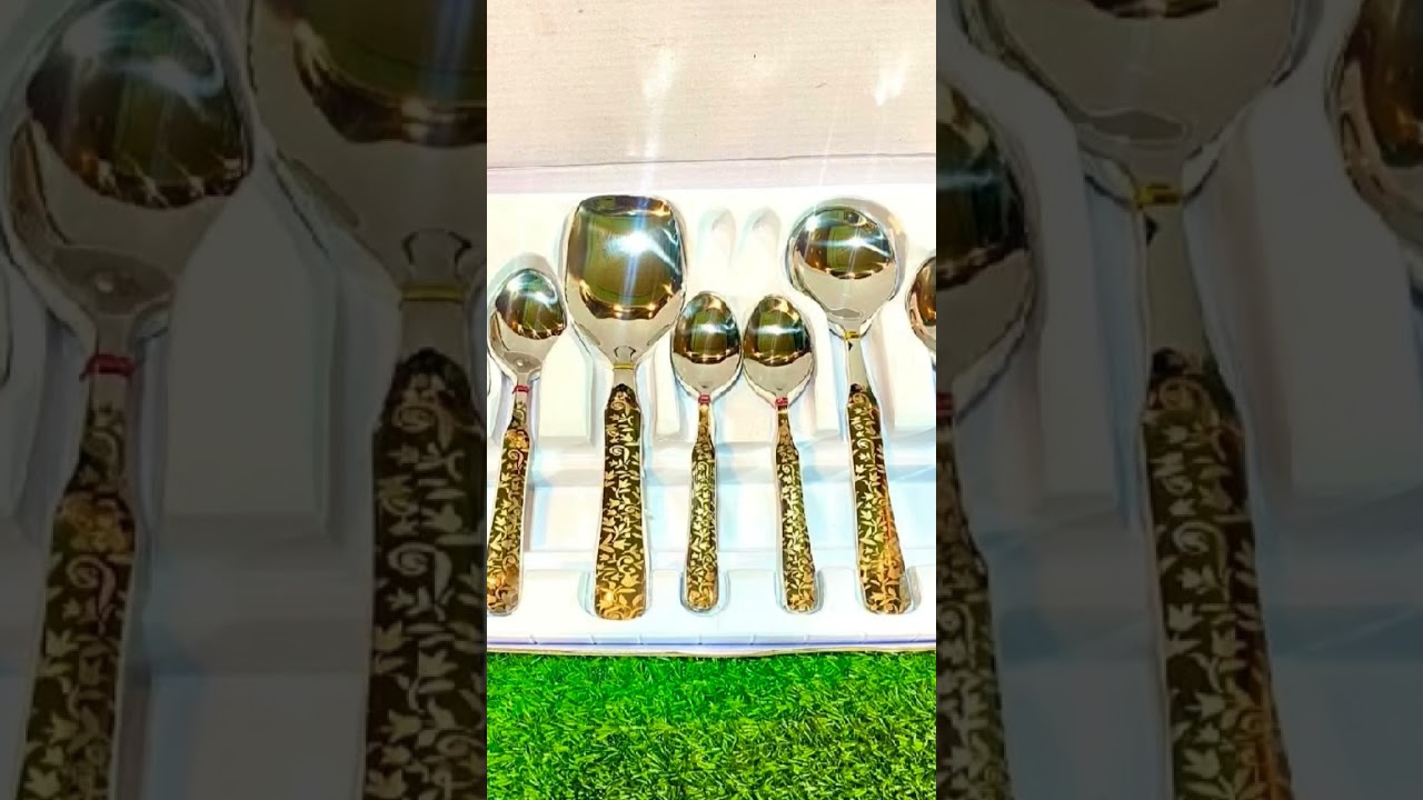 High-Quality:29 piece golden spoon set 