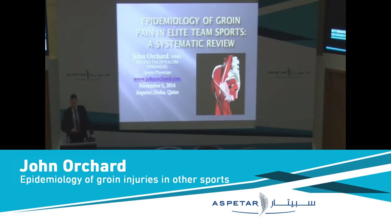 Epidemiology of groin injuries in other sports:John Orchard