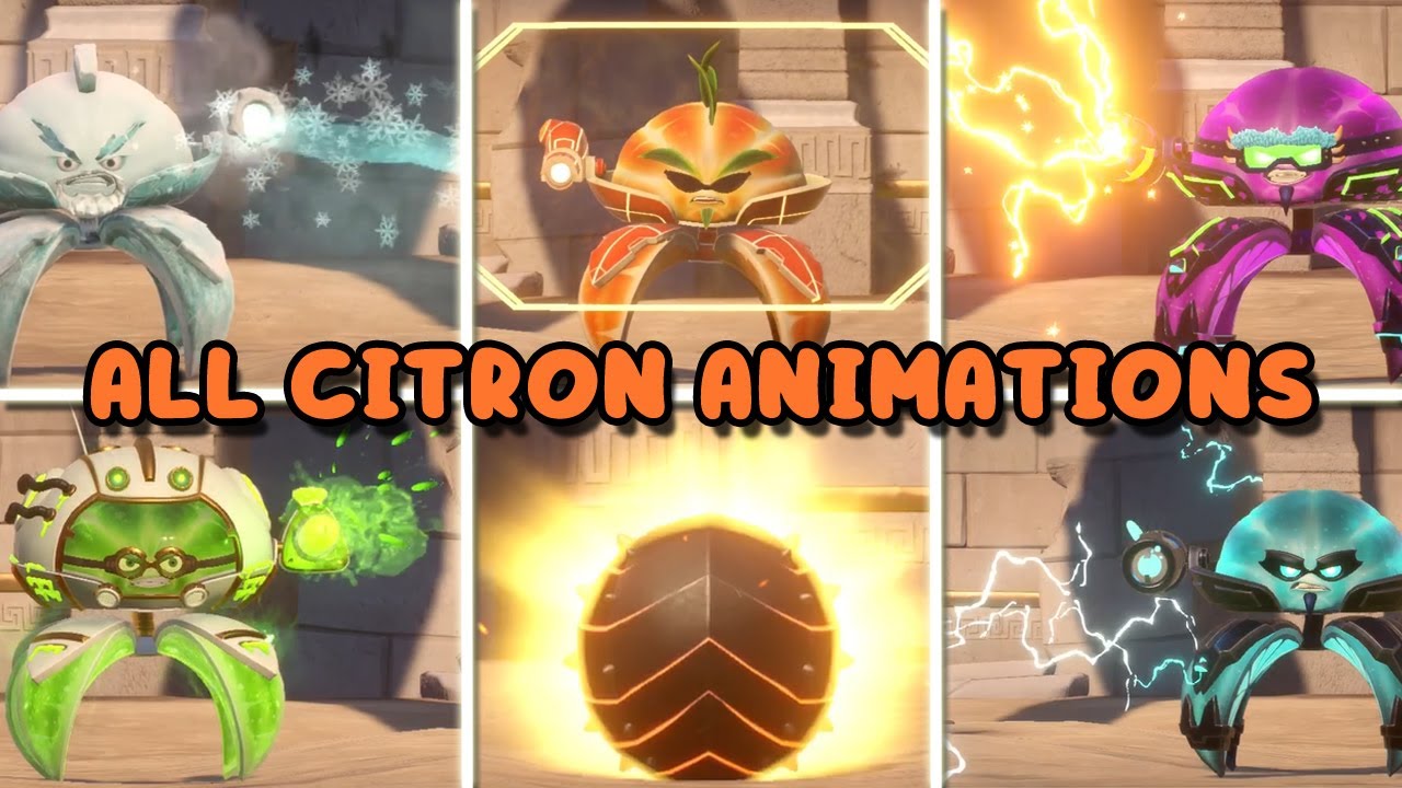 *ALL* Citron Animations | Plants vs. Zombies GW2