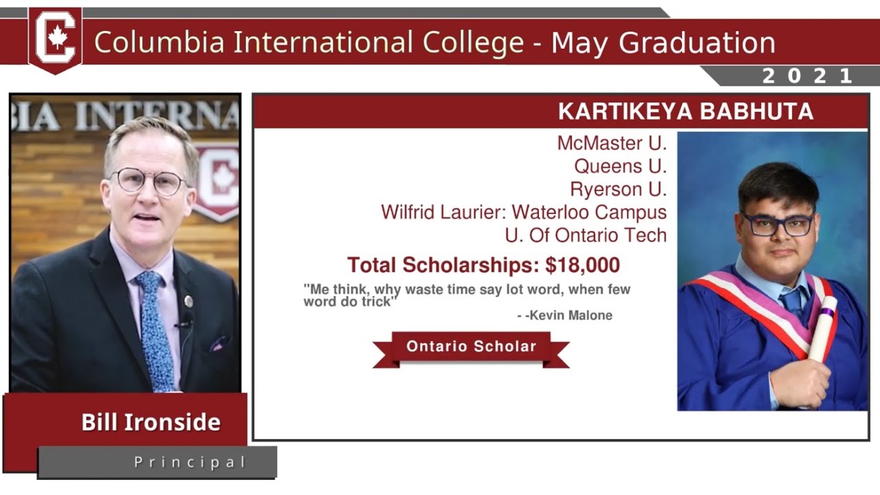May 2021 Graduation Ceremony